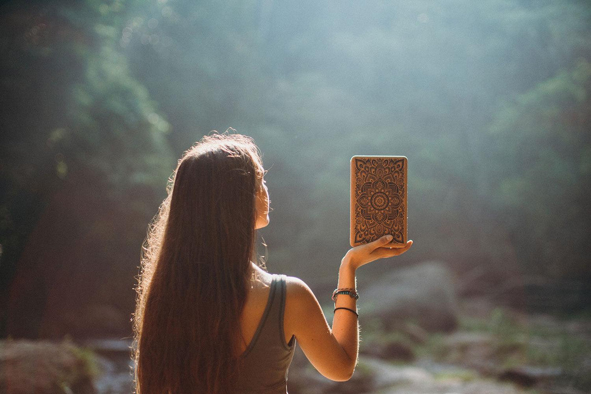Cork Yoga Block - Mandala Black