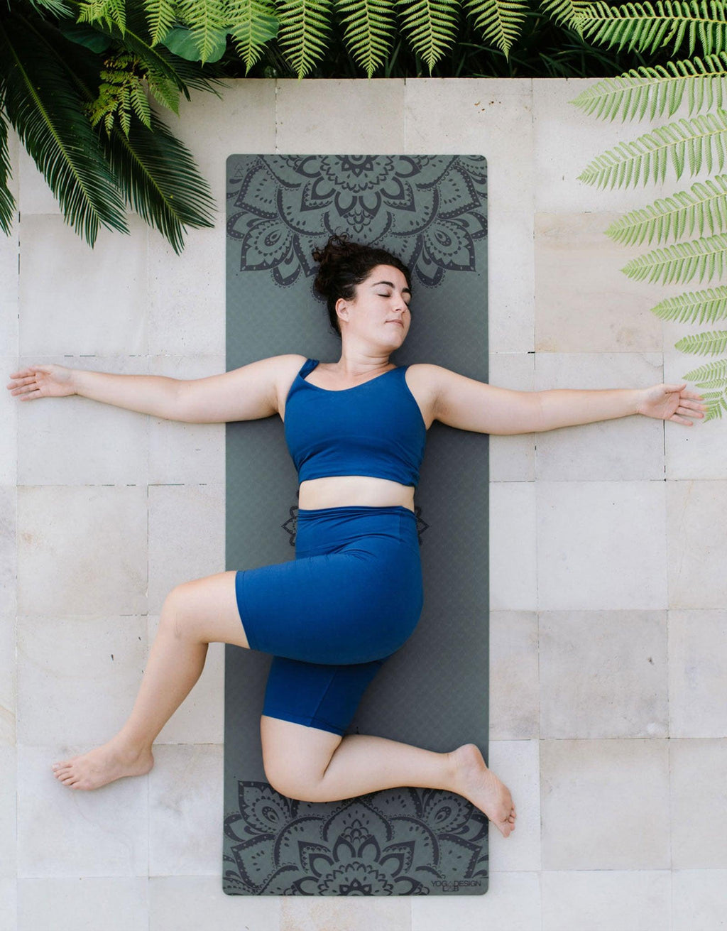 Flow Yoga Mat - Mandala Charcoal