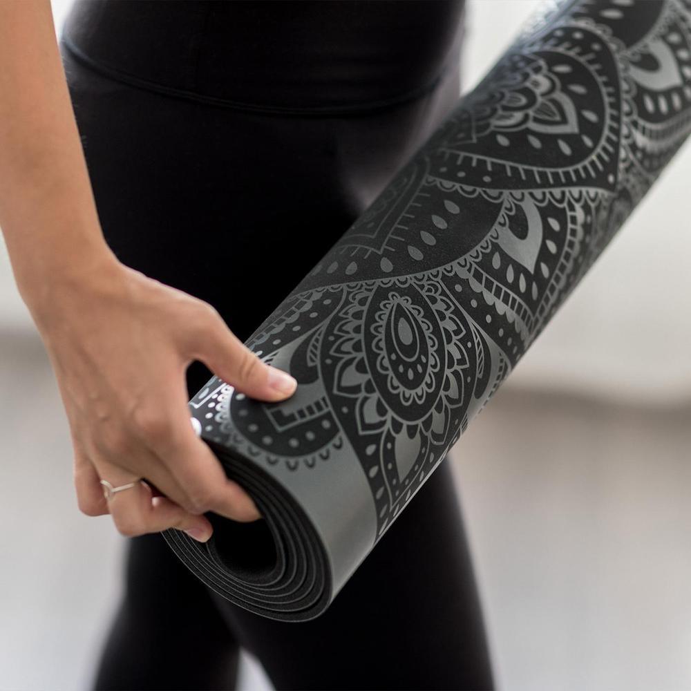Infinity Yoga Mat - Mandala Charcoal