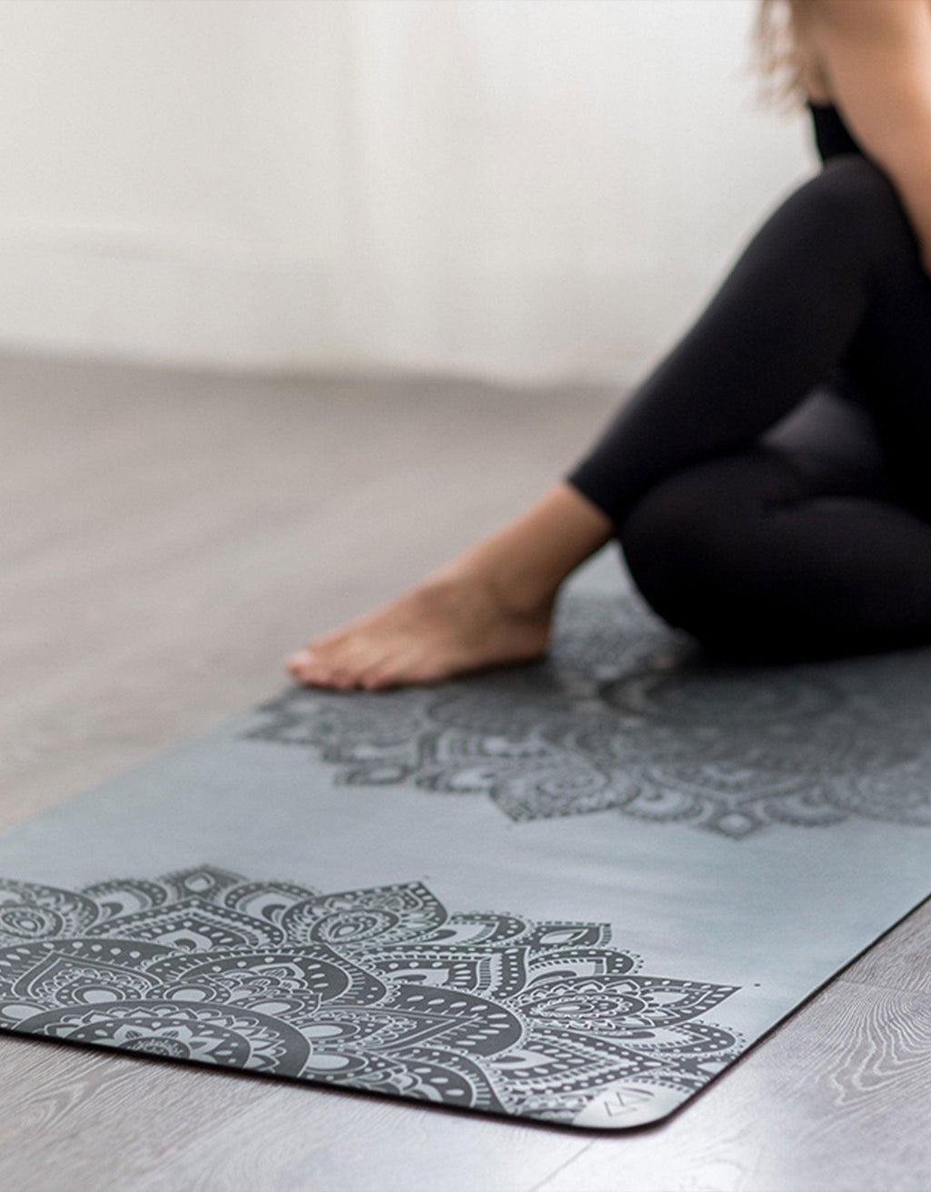 Infinity Yoga Mat - Mandala Charcoal