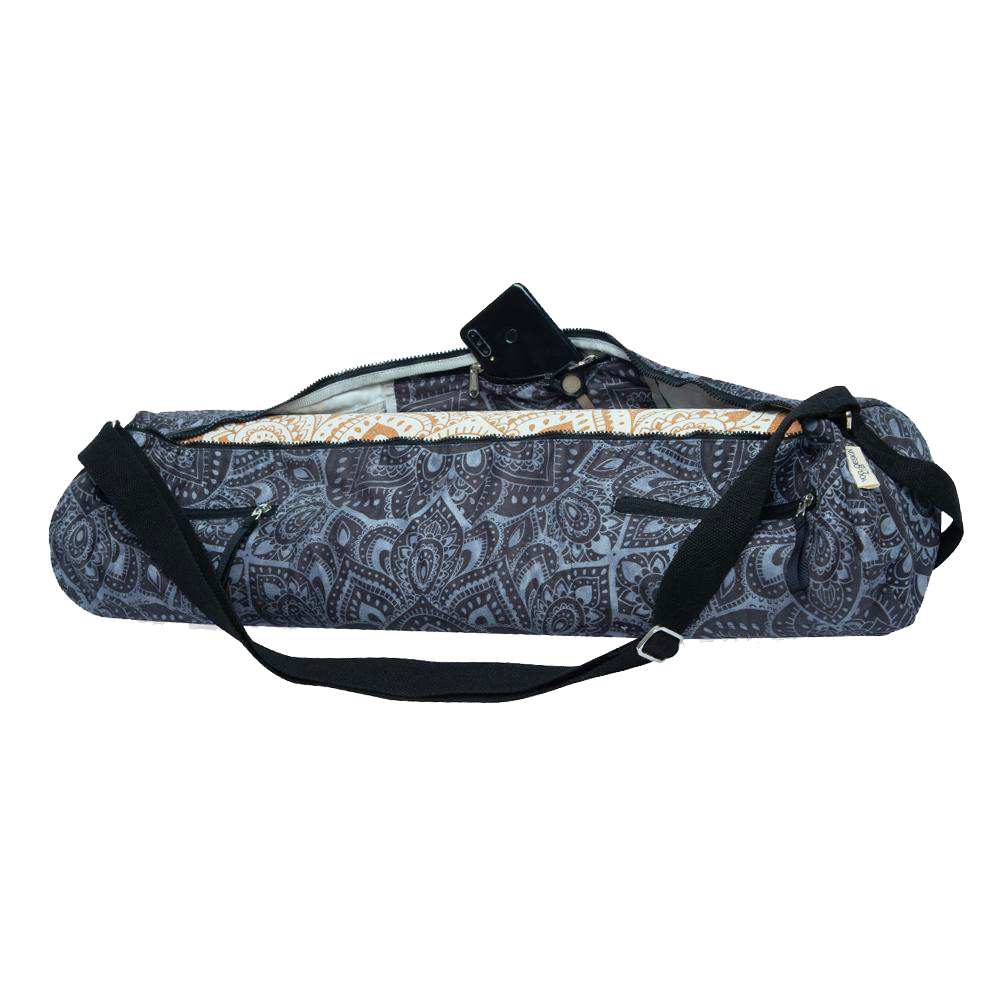 Yoga Mat Bag - Mandala Charcoal