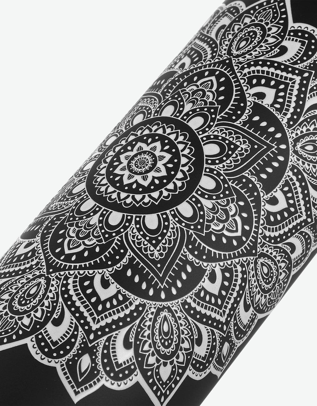 Water Bottle - Mandala Black