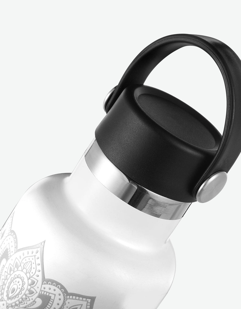 Water Bottle - Mandala White