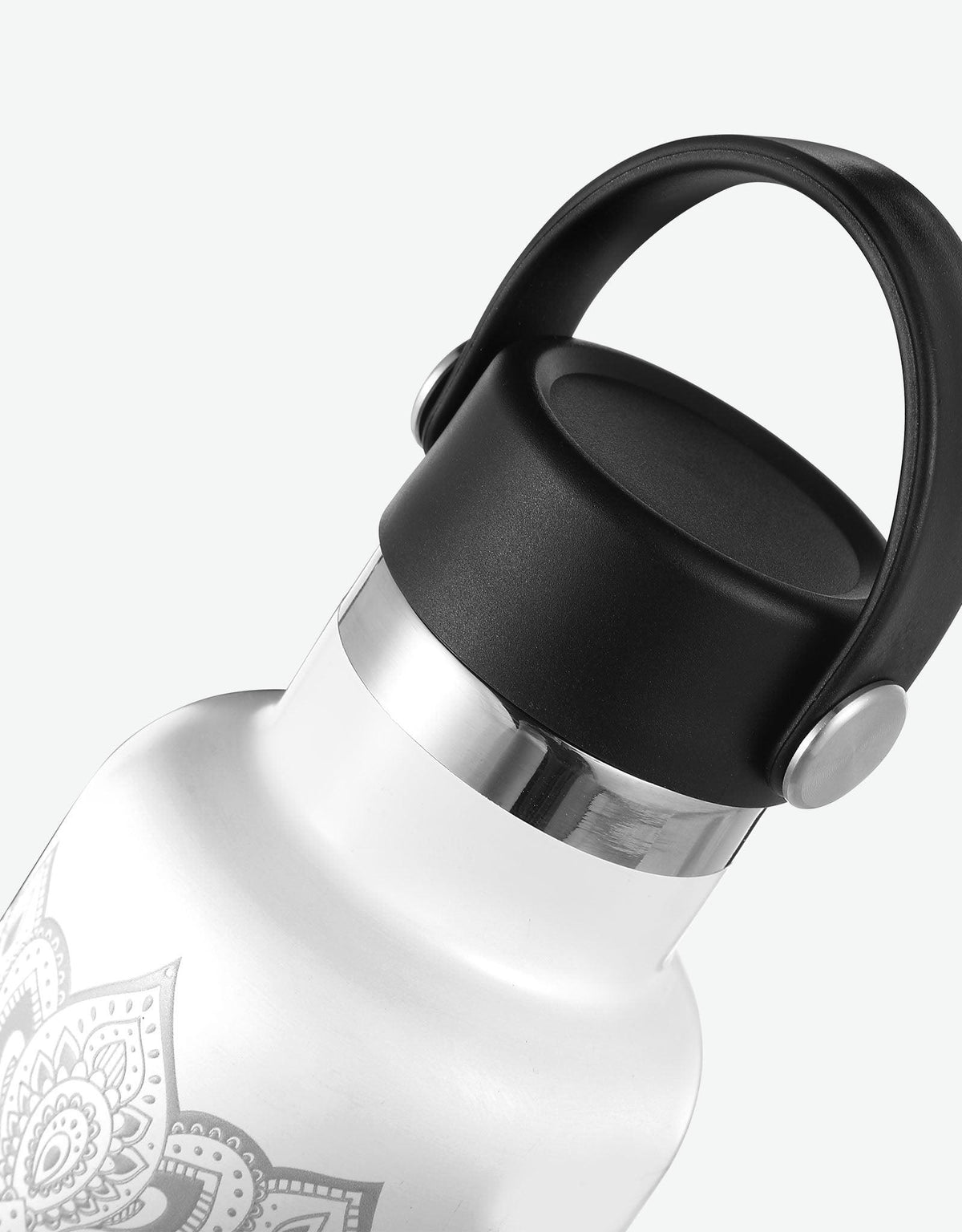 Water Bottle - Mandala White